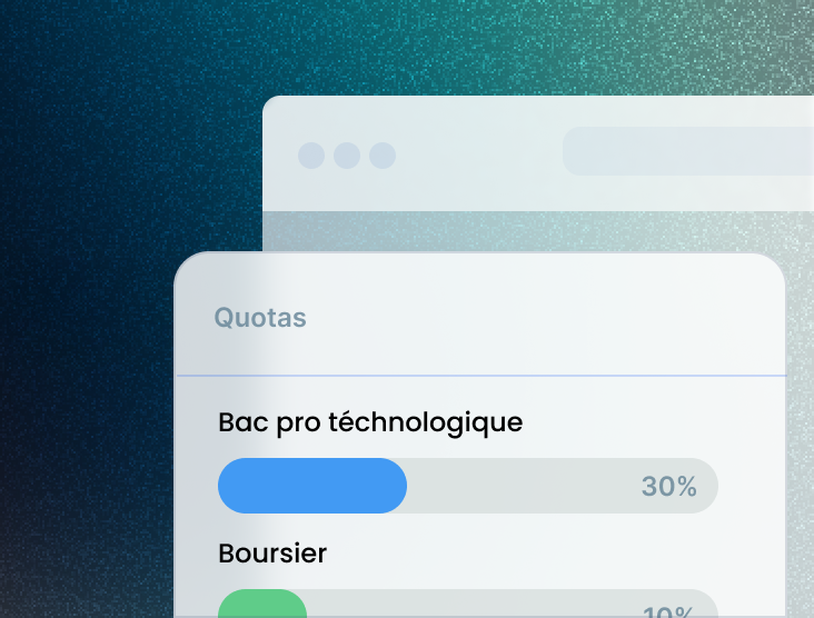 wakatepe afficher les quotas de selection orientation app